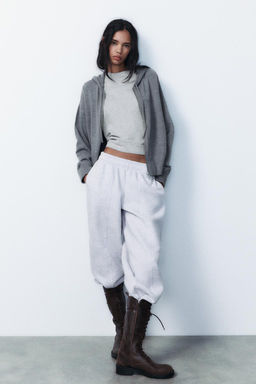 KNIT CARDIGAN WITH HOOD