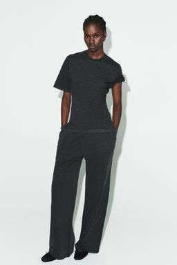 SHINY SHORT SLEEVE T-SHIRT - Zara фото 9