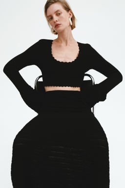 Falda en punto con textura - H&m фото 3