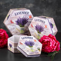 Набор коробок 3 в 1, 19 х 19 х 9 - 14 х 14 х 7 см