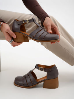 Босоножки 5036.23663bе.Вакса коричневый