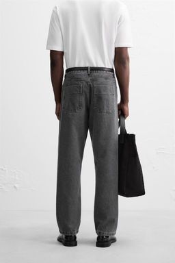 RELAXED STRAIGHT-LEG JEANS - Zara фото 3