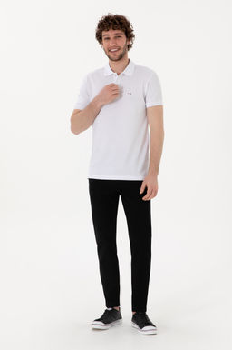Erkek Slim Fit Polo Yaka Beyaz Basic Ti__rt Sepette S_rpriz _ndirim - U.s. polo assn фото 11