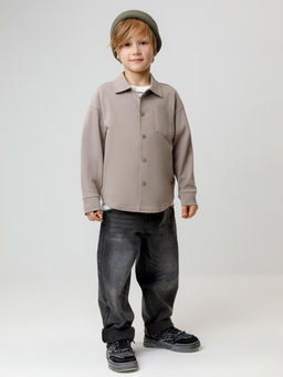 КР 302794/коричневый к624 рубашка для мал