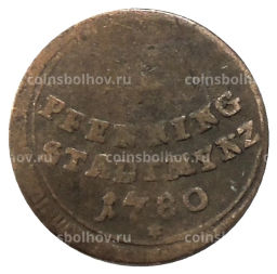 1 пфенниг 1780 года Германские государства  Аусбург