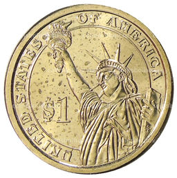 Монета 1 доллар 2013 года D США Уильям Мак-Кинли 25-й президент США