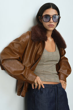 Pantal?n denim con cord?n de ajuste - H&m фото 5