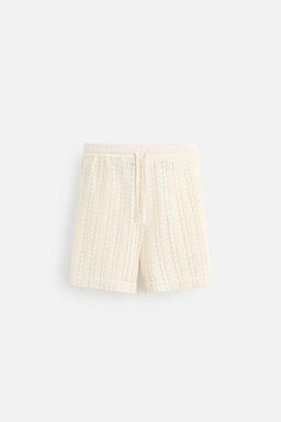 TEXTURED CROCHET BERMUDA SHORTS - Zara фото 16