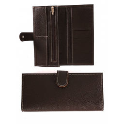 Портмоне мужское Croco-ПР-950 с хлястиком натуральная кожа 2 отд, 13 карм, коричневый флотер (116/1) 264631