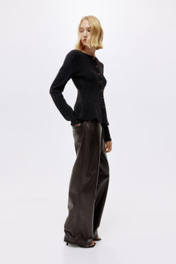 C?rdigan en punto de canal? con peplum - H&m фото 9