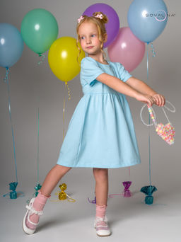 Платье Аленка к/р SG голубой Princess Р - Sovalina фото 2