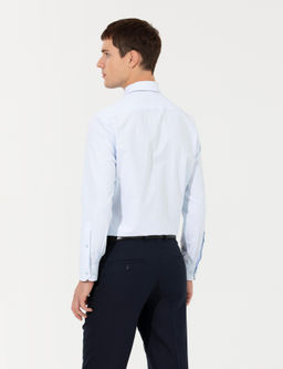A__k Mavi Regular Fit Uzun Kollu Basic G_mlek