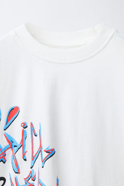 GRAFFITI PRINT T-SHIRT - Zara фото 7