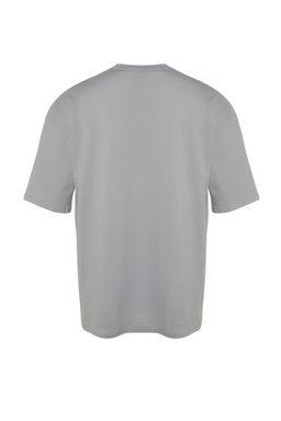 TRENDYOL MAN Kahverengi Oversize/Genis Kesim Manzara-Yaz? Bask?l? %100 Pamuklu T-Shirt TMNSS23TS00206 - Trendyolmilla фото 8