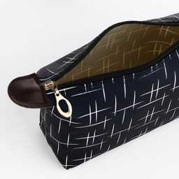 Цена за 2 шт. Косметичка простая на молнии, с принтом Мерцание, тёмно-синяя - Simaland фото 3