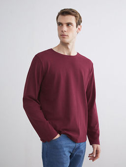 Bisiklet Yaka Uzun Kollu Erkek Ti??rt