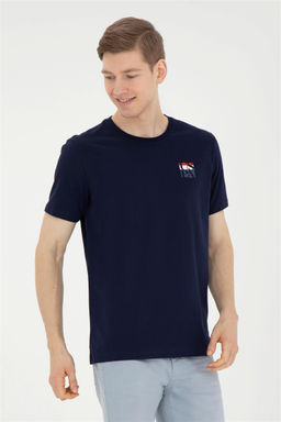 Мужская темно-синяя футболка