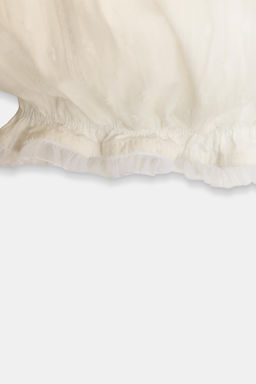 DOTTED MESH PETER PAN COLLAR JUMPSUIT DRESS - Zara фото 8