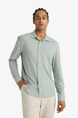SLIM FIT Uzun Kollu G_mlek - Defacto фото 7