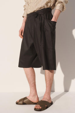 BERMUDA RELAXED FIT LYOCELL EFECTO ENCERADO / Marr?n - Zara фото 2