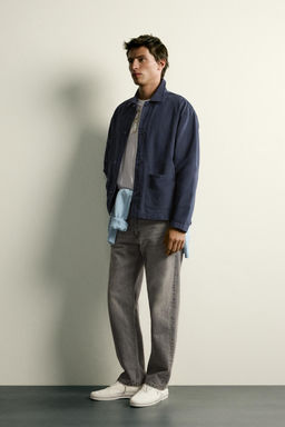 SOBRECAMISA REGULAR FIT ALAMARES NUDO / Marino - Zara фото 4