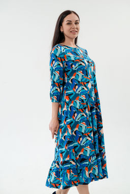 Платье женское из кулирки Софи осколки - Амадэль фото 5