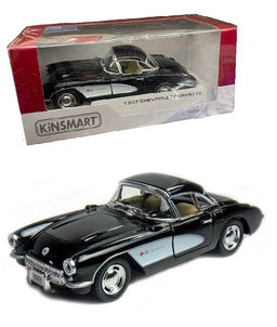 Kinsmart. Модель арт.KT5316W/3 "Chevrolet Corvette 1957" 1:36 (черная) инерц.
