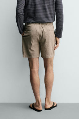 BERMUDA RELAXED FIT ALGOD?N - LINO / Marr?n - Zara фото 3
