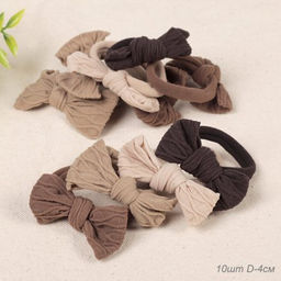 Бант-резинка для волос набор 10 штук / YIW-15 /уп 1/ микс