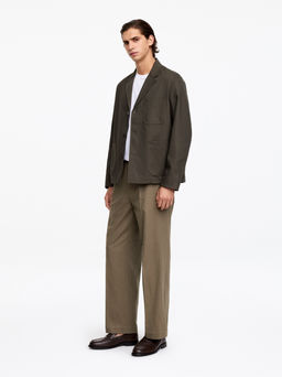 Pantalones amplios en mezcla de lino - H&m фото 5
