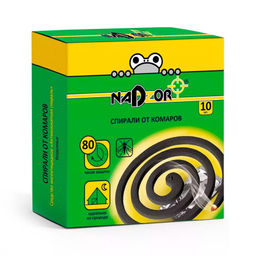 Спираль от комаров "Nadzor" (10шт.) черная