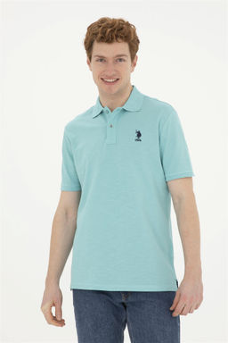 Мужская мятная футболка-поло - U.s. polo assn фото 3