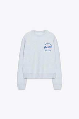 SLOGAN PRINT SWEATSHIRT - Zara фото 5