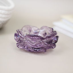 Цена за 4 шт. Подсвечник "Роза" 10*4,5 см, Сиреневый