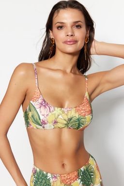 Cicek Desenli Yuksek Bel Bikini Alt? TBESS20BA0100 - Trendyolmilla фото 3