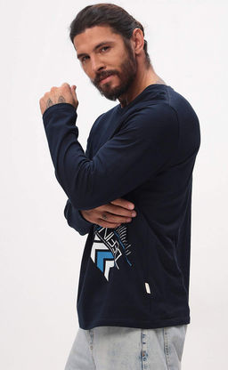 Лонгслив P521-1001-893 d.blue