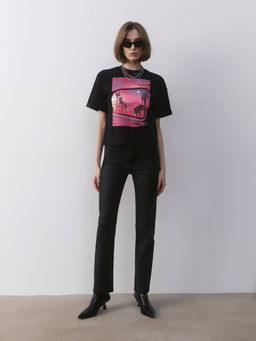 CONTE Футболка с манжетами и рисунком Adventures LD 2690 black-sunset - Conte elegant фото 2