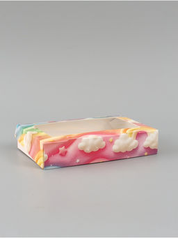 Цена за 5 шт. Коробка подарочная складная «Радуга», 20×12×4 см, с окном