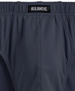 ATLANTIC 5SMP-003 Трусы классика Solid Classic - набор 5 шт. серый + графитовый + черный + изумрудный + эспрессо  фото 5