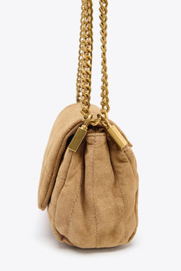 SPLIT SUEDE SHOULDER BAG - Zara фото 4