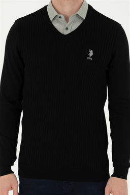 Мужской черный базовый свитер Неожиданная скидка в корзине - U.s. polo assn фото 6
