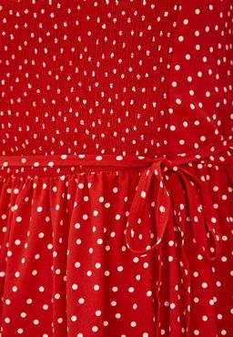 Платье-миди в мелкий горошек - Incity фото 4