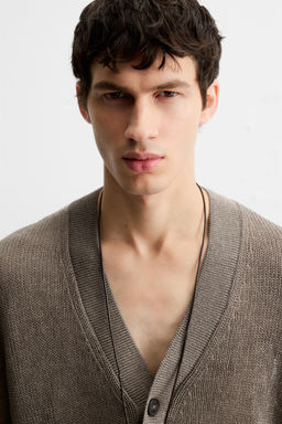 OPEN-KNIT TEXTURED CARDIGAN - Zara фото 6