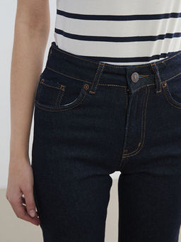 Y?ksek Bel Straight Fit Kad?n Jean Pantolon