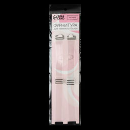 Цена за 8 шт. Бретели силиконовые, фурнитура металл, 1,5 см, 37 см, пара, цвет прозрачный - Арт узор фото 3