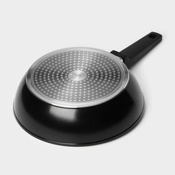 Сковорода Magistro Flame, d=26 см, h=7 см, кованый алюминий, антипригарное покрытие, индукция, чёрная фото 6