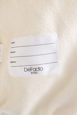 Водоотталкивающий пуховик с воротником-стойкой и полярной подкладкой для девочек - Defacto фото 10