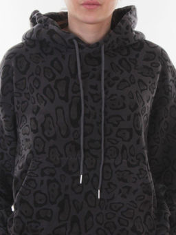 003 DK. GRAY/LEOPARD Костюм спортивный зимний женский (95% хлопок, 5% полиэстер)