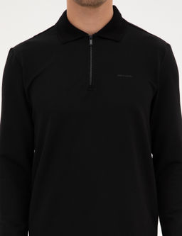 Siyah Regular Fit Sweatshirt - Pierre cardin фото 6