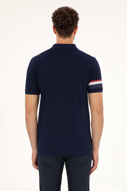 Футболка мужская U.S. Polo Assn темно-синяя хлопок  фото 5